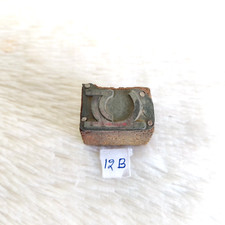 Insegna Vintage Vecchio Metallo Legno Timbro Stampa Sigillo Colorante 12B