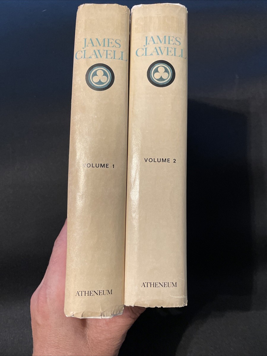 SHOGUN James Clavell Volume 1 & 2 Novel of Japan 1975 1st Ed. Club
