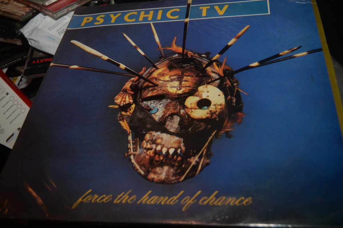 PSYCHIC TV FORCE THE HAND OF CHANCE 1981 DOUBLE UK LP EX COIL