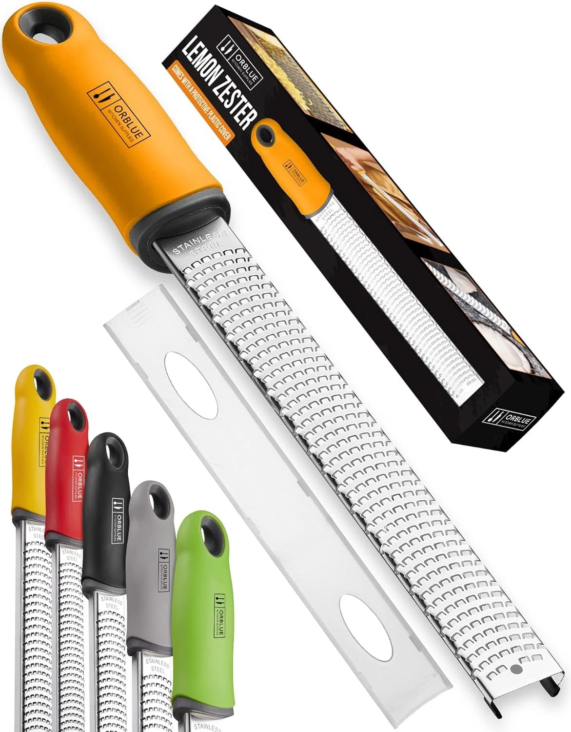 Orblue Citrus Zester Stainless Steel Cheese Lemon Grater Orange
Opens in a new window or tab