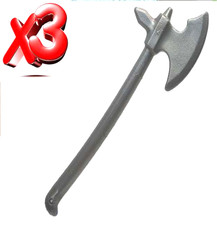 PLAYMOBIL X3 LANGE &Auml;XTE WIKINGER MITTELALTERLICHE RITTER MITTELALTERLICHER...