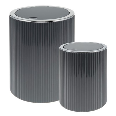 bremermann Kosmetikeimer 2er Set GAVELLO mit Schwingdeckel // Mini 1,5 L und 5,5