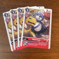 Bearmon BT11-008 C Dimensional Phase Digimon TCG Near Mint Playset Of 4