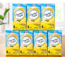 7 Crystal Light Zero Sugar Lemonade On the Go Boxes, 10 Count Each Drink Mix Box