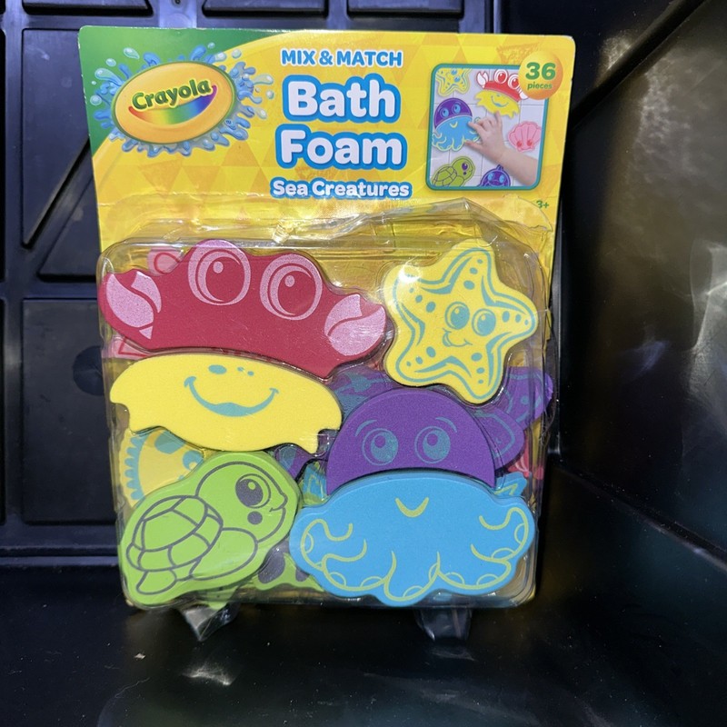 Crayola Bath Foam Sea Creatures 36 Piece Set NEW