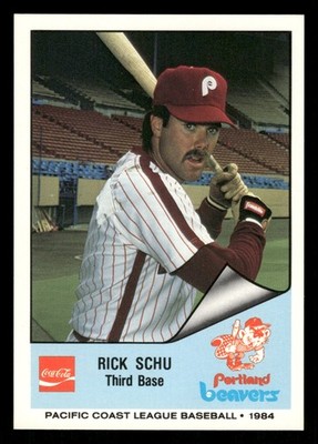 1984 Cramer Pacific Coast League Baseball Card #209 Rick Schu
