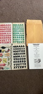 1977 Alphabet Iron On Frosted Mini Wheats Mail In 