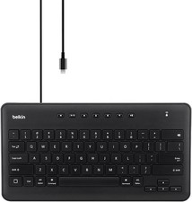 Belkin Wired Keyboard For Apple iPad With Lightning Cable B2B124 - BLACK