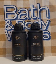 Bath  Body Works Men's Collection NOIR Body Spray Set Of 2