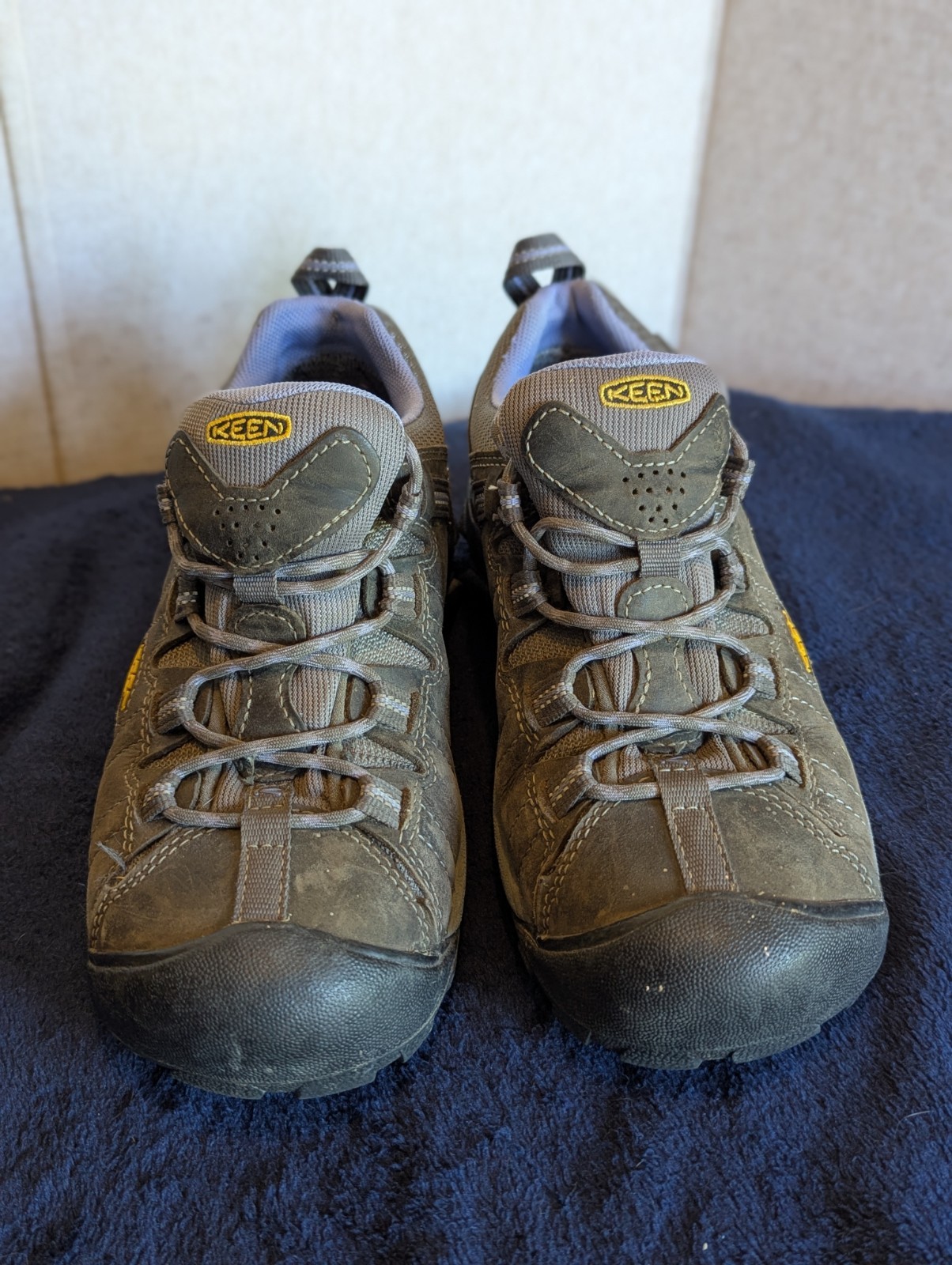 Scarpe Keen Dry impermeabili da trekking outdoor donna taglia 8 5 tomaia in pelle grigia