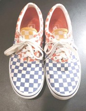 Vans Era Multi Color Checkerboard Red Blue Yellow Sneakers Size 6.5 Juniors/Kids