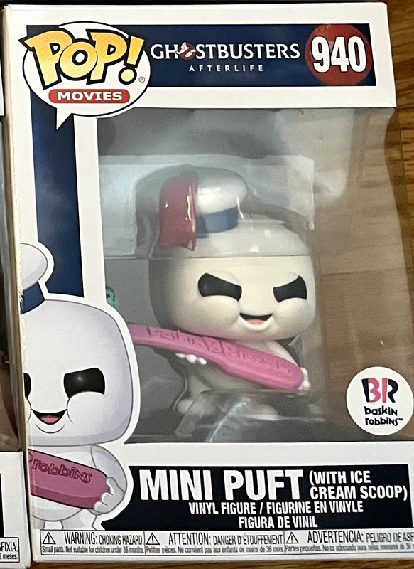 Funko Pop! Movies Ghostbusters Afterlife Mini Puft #940 Baskin Robbins Exclusive