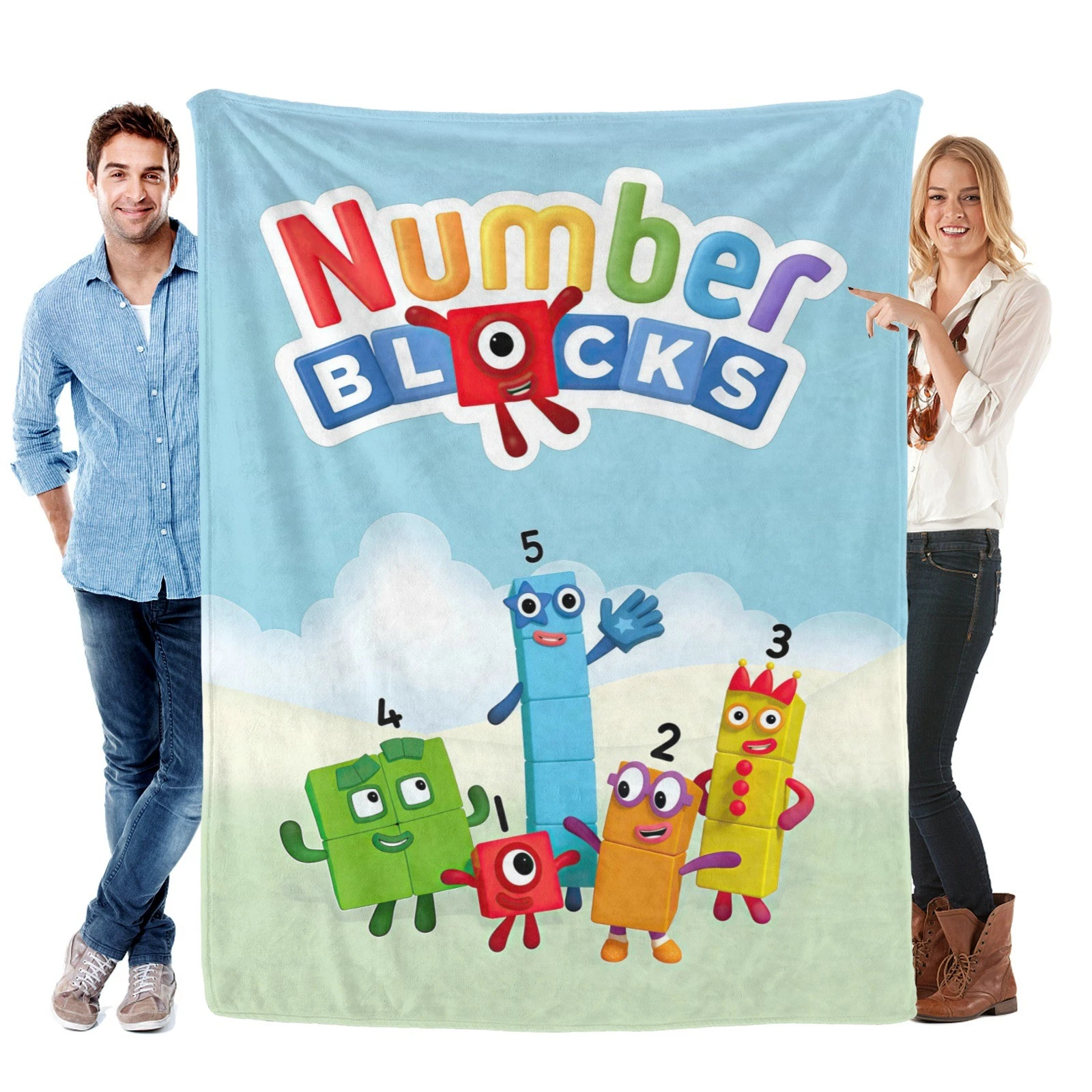 Numberblocks Blanket Soft Bed Sofa Throw Cozy Lightweight Birthday Gift