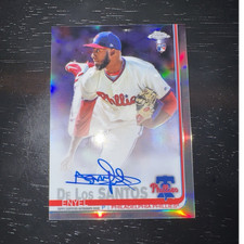 Topps 2019 Chrome Enyel De Los Santos #RA-EDL Refractor Auto RC /499