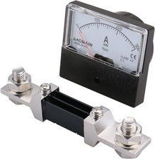 Baomain DH-670 DC 300A Analog Amp Panel Meter Current Ammeter with 75Mv Shunt