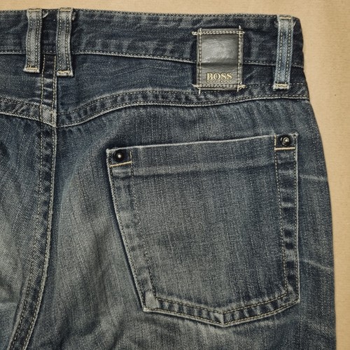 Pantalone jeans uomo Hugo Boss W34 L34 regular fit dritto stone lavaggio blu - Foto 8 di 13