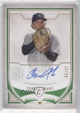 2019 Topps Definitive Collection Rookie Green 12/25 Chance Adams Auto 0h28