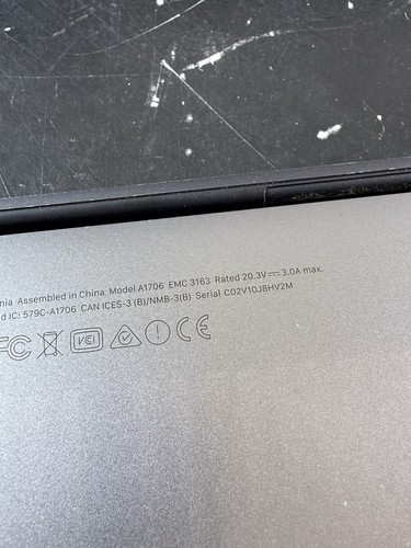 Apple MacBook Pro 13” A1706 EMC 3163 READ - Afbeelding 10 van 10
