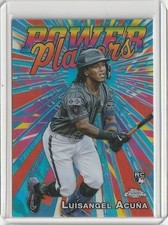 2025 Topps Chrome Power Players Insert #PP-24 Luisangel Acuna New York Mets