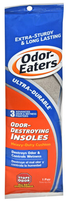 1 Odor-Eaters Ultra-Durable Odor-Destroying Insoles Heavy Duty Cushion 1 Pair