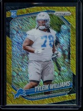 2025 Panini Prizm Football Gold Shimmer Tyleik Williams RC /10 🦁