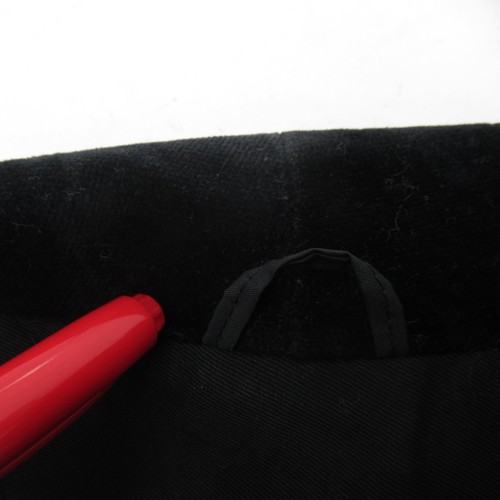 Vintage Charlotte Halton Jacket UK Small Black Blazer Velvet Collar Preloved - Picture 21 of 24