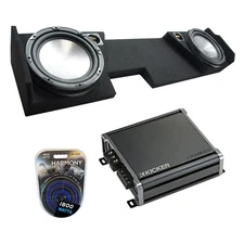 2014 - 2018 GMC Sierra Double Cab Harmony HA-A122 Dual 12 Sub Box CXA800.1 Amp