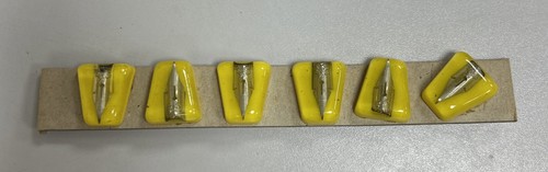 Handarbeit Knöpfe gemischt Konvolut Resin abgerundet rechteckig Druckfeder Federn 7 - Bild 6 von 17