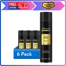 6 Pack TRESemme Extra Hold Hairspray 24 Hour Frizz Control 11 oz Each