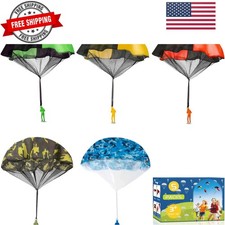 Army Parachute Toy for Kids Outdoor Toys, Tangle Free Figures Flying Toy for ...