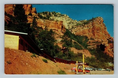 Flagstaff AZ, Wagon Wheel Motel And Cafe, Arizona Vintage Postcard