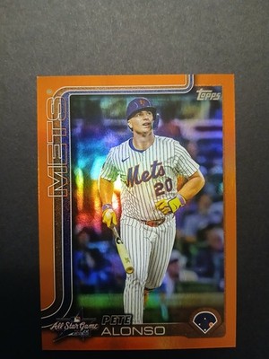 /25 PETE ALONSO 2025 TOPPS CHROME UPDATE #ASGC-31 TRUE ORANGE ALL-STAR REF. METS