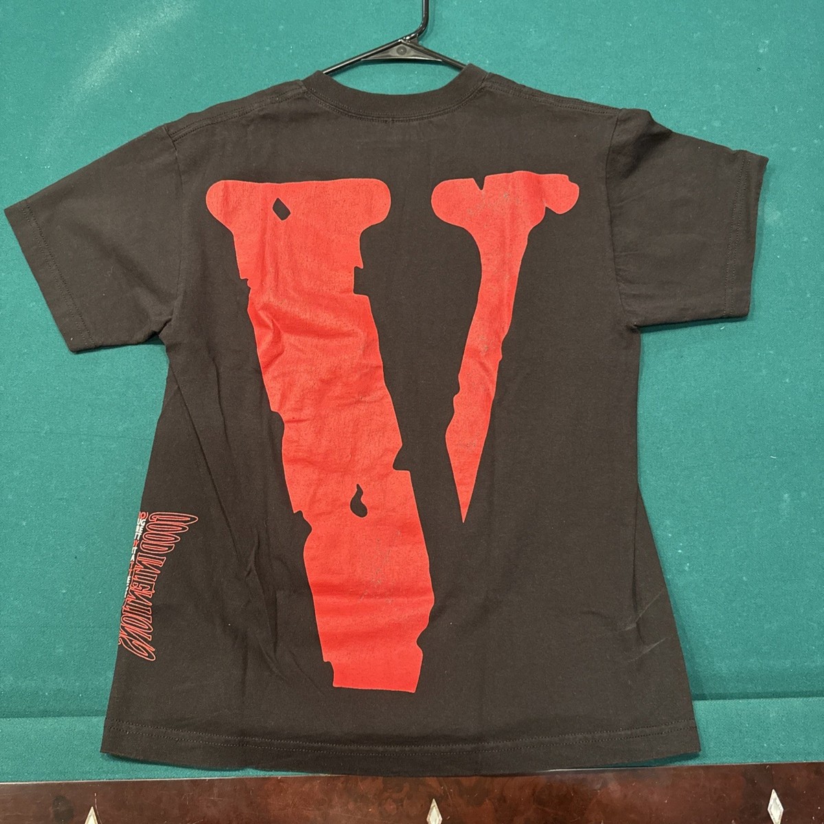 VLONE x NAV Good Intentions Black/Red T-Shirt Size MEDIUM Worn