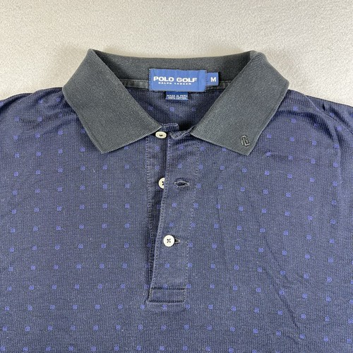 Vintage Polo Ralph Lauren Golf Shirt Large Medium Rugby Cotton Long Sleeve Blue by Ralph Lauren, Size L, $21.88 - Photo 3