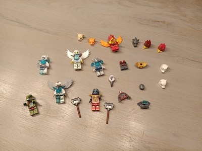 LEGO Chima Minifigur Minifiguren Zubehör Kopf Torso Beine Waffe Waffen