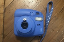 Fujifilm Instax Mini 9 Instant Film Camera Cobalt Blue With Strap