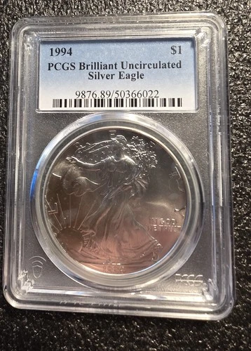 1994 American Silver Eagle BU PCGS Blue Label