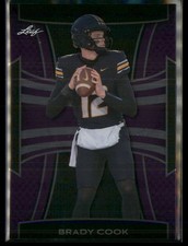 2025 Leaf Metal #B-15 Brady Cook purple foilboard