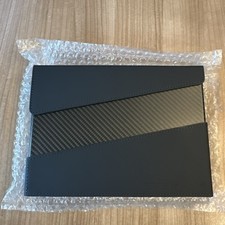 Porsche Bordmappe Carbon Schwarz Glattleder Schwarz Original Neu