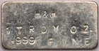 RARE VINTAGE Handy & Harmon H&H 1 Troy Oz .999 Fine Silver Bar