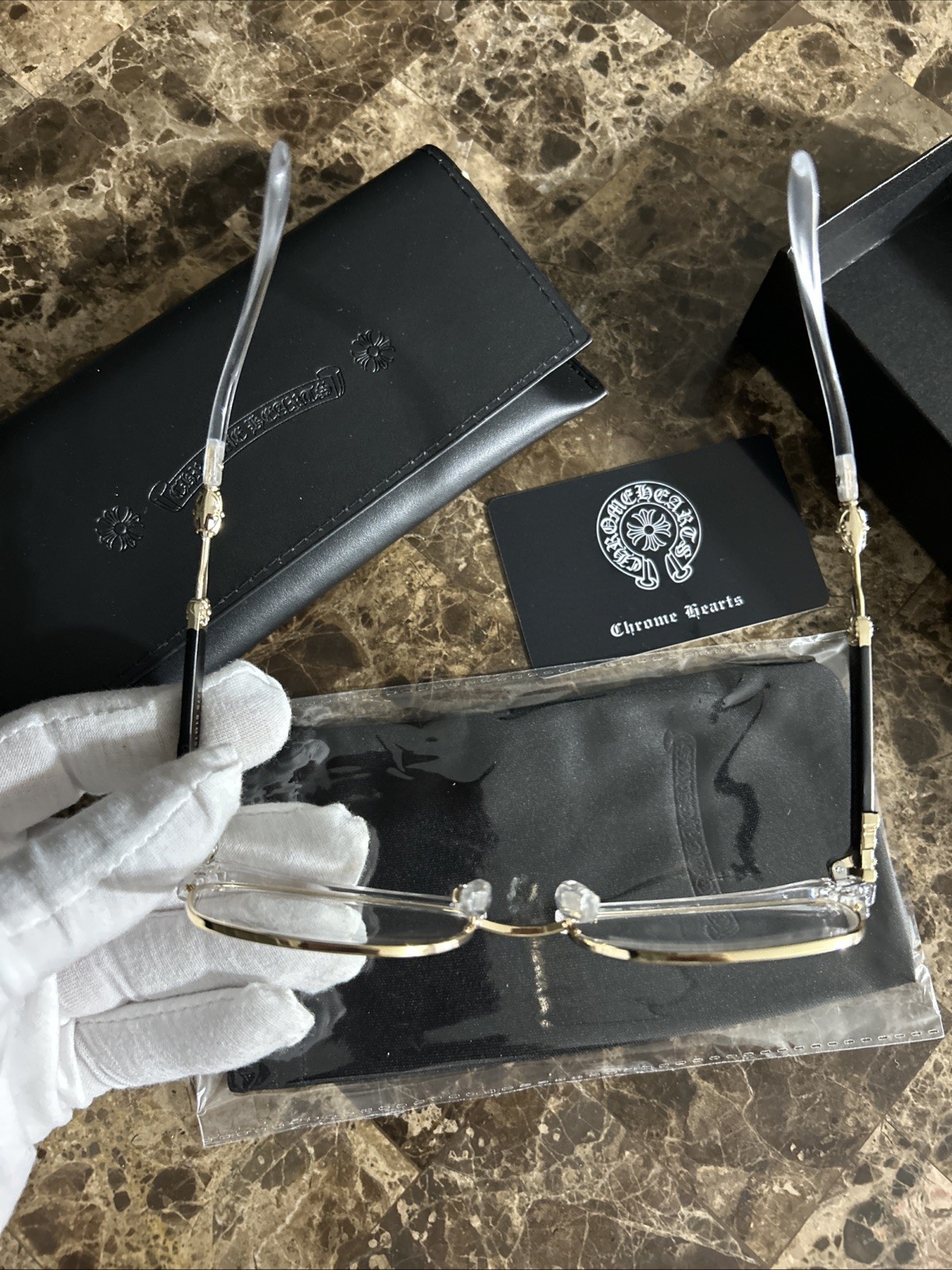 Chrome Hearts Style Glasses Dagger  Tiny E Crosse… - image 6