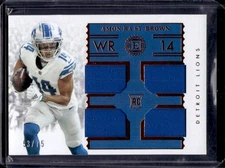 Amon-Ra St. Brown 2021 Panini Encased #RTM-ASB Rookie Quad Jersey /75