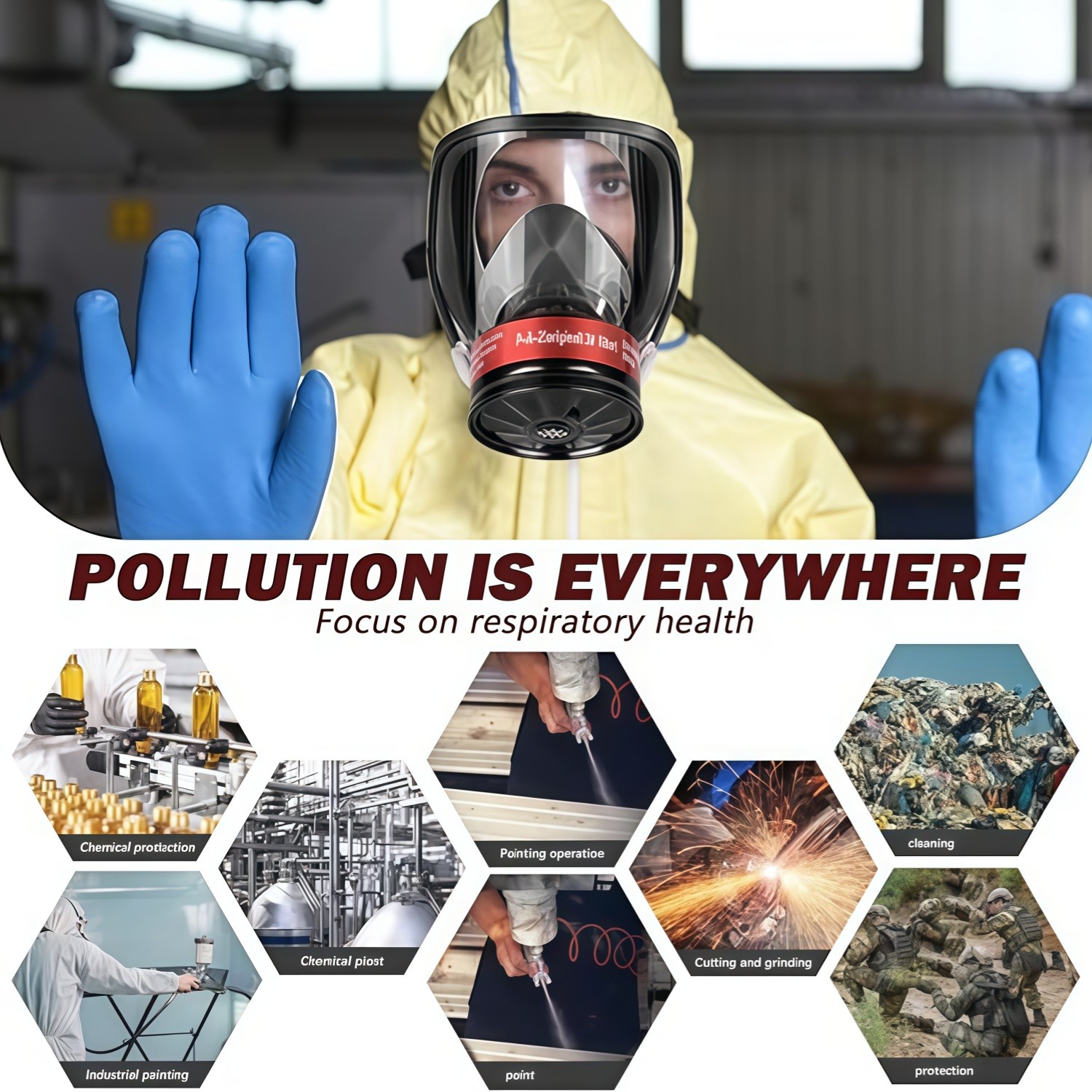 Gas Masks Survival Nuclear and Chemical, Gas Mask 40mm Activated Carbon Filter