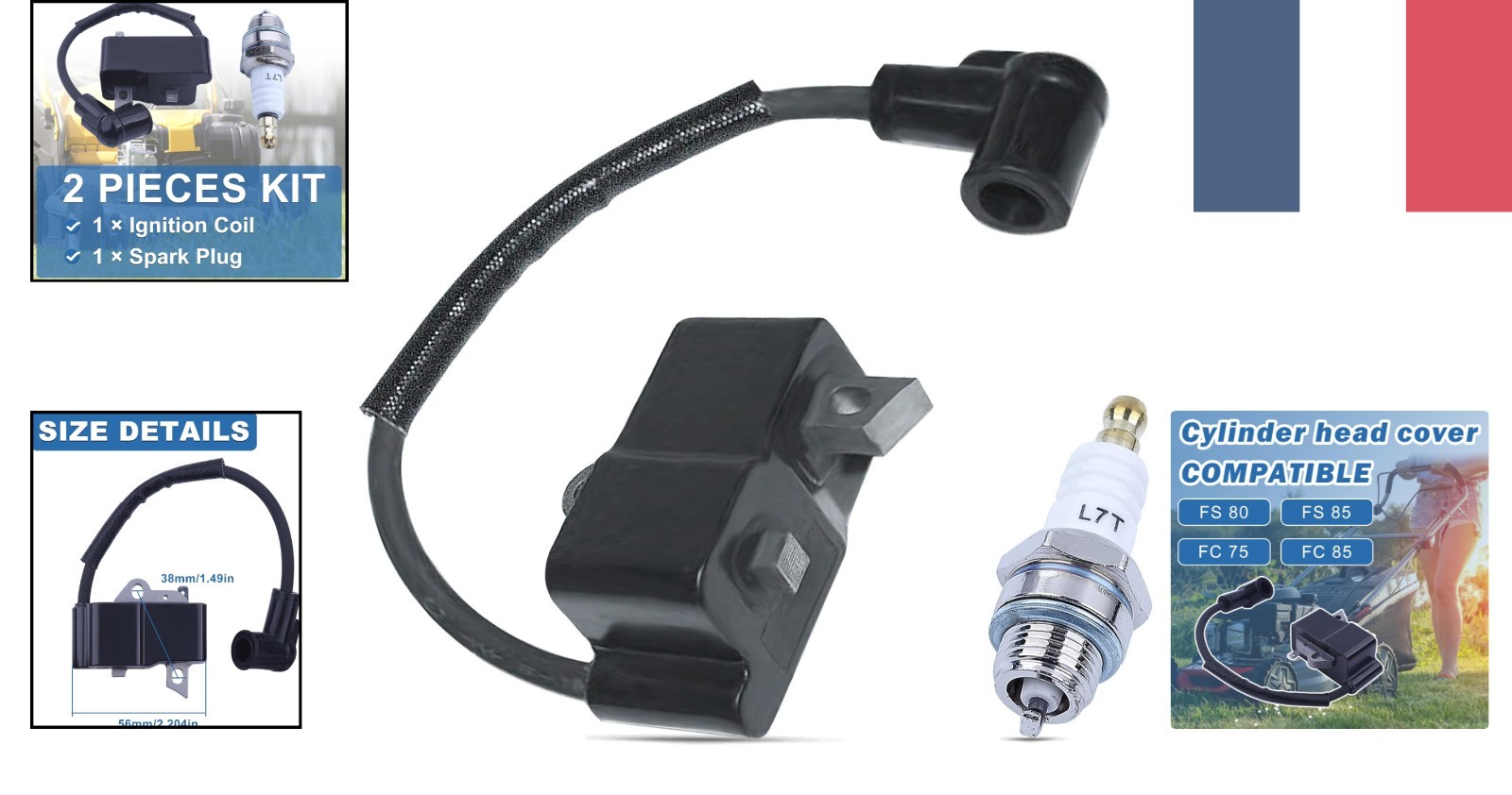 Bobine d'allumage AUMEL pour Stihl FS80 FS85 moteur débroussailleuse