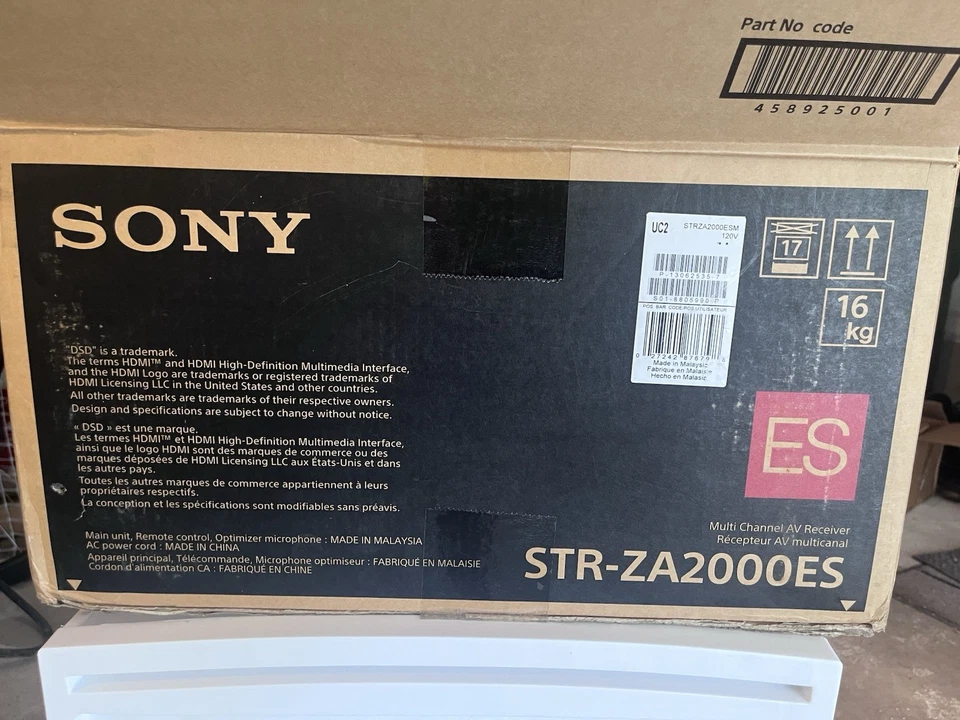 Brand New Sony STR-ZA2000ES 7.2- Channel 4k AV Receiver - Image 3 of 4