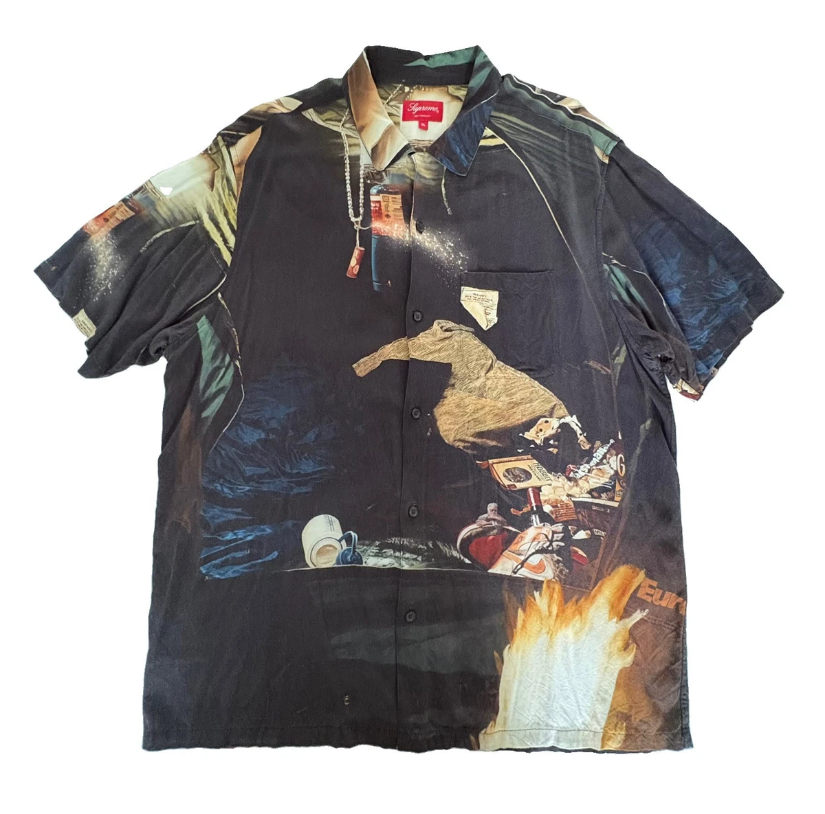 Supreme Black Casual Button-Down Shirts for Men for sale | eBay
