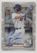2020 Bowman Chrome Prospects Refractor 365/499 Cooper Johnson #CPA-CJ Auto 7i2