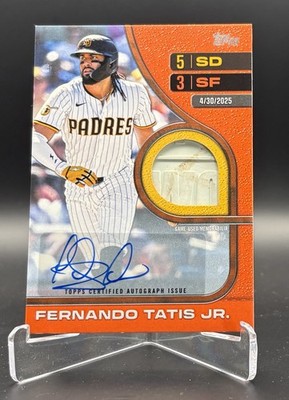 Fernado Tatis Jr. Auto 2026 Topps Series 2 Rounding the Bases #RTB-FT Orange /25