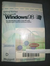 Microsoft Windows 98 New Sealed CD w/ COA Product Key