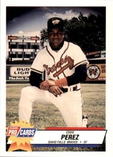 1993 Idaho Falls Braves Fleer/ProCards #4047 Eddie Perez Dominican Republic Card